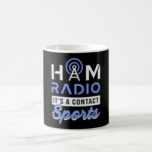HAM Radio Operator Antenna Amateur Code Gift Idea Kaffemugg (Center)