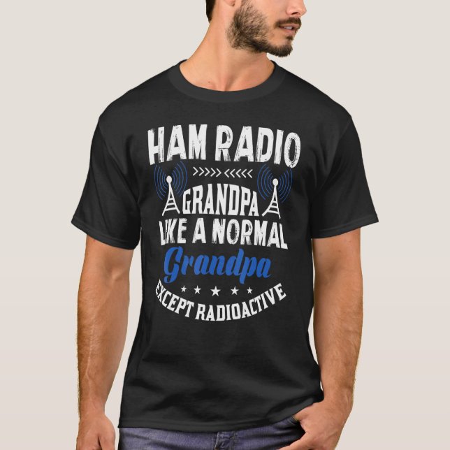 Ham Radio Operator Antenna Amateur Radio För manar T Shirt (Framsida)