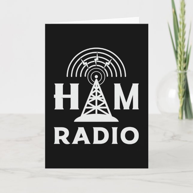 HAM Radio Operator Antenna Code Amateur Gift Idea Kort (Framsida)