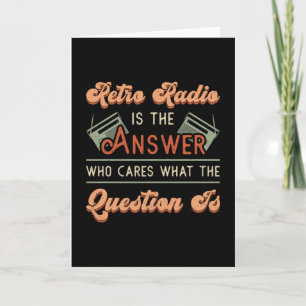 HAM Radio Operator Antenna Frequency Amateur Gift Kort