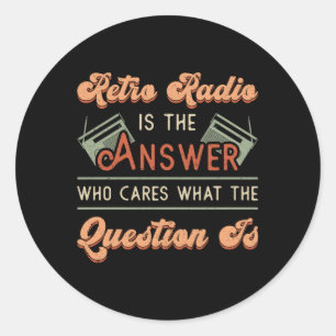 HAM Radio Operator Antenna Frequency Amateur Gift Runt Klistermärke