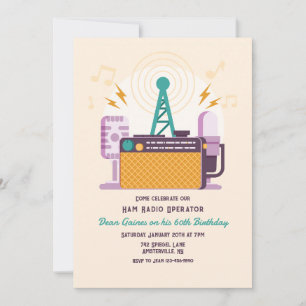 Ham Radio Operator Birthday Inbjudningar