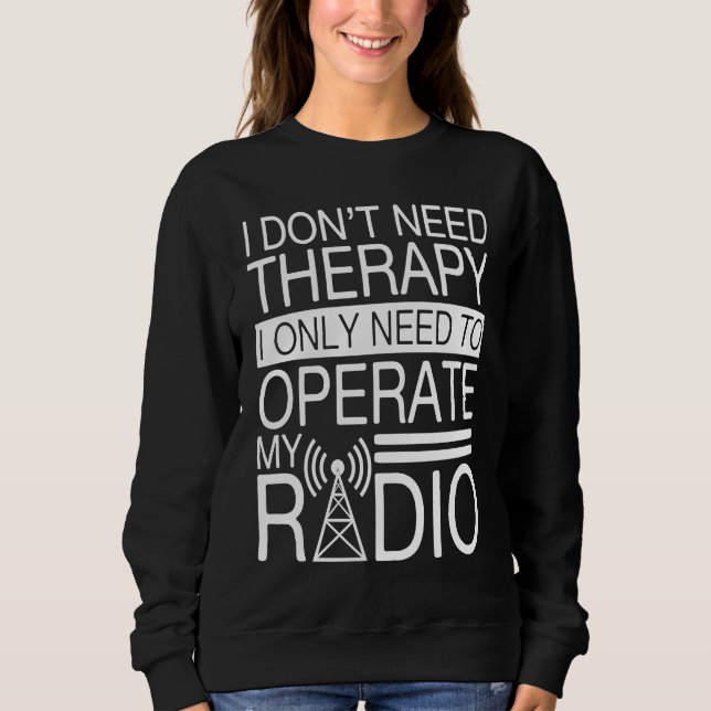 Ham Radio Operator Costume Radio Tower T Shirt (Framsida)