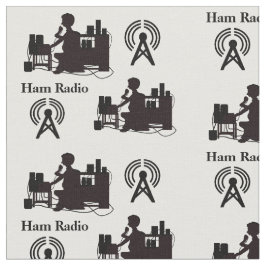 Ham Radio Operator Fabric med anropssignal  Tyg