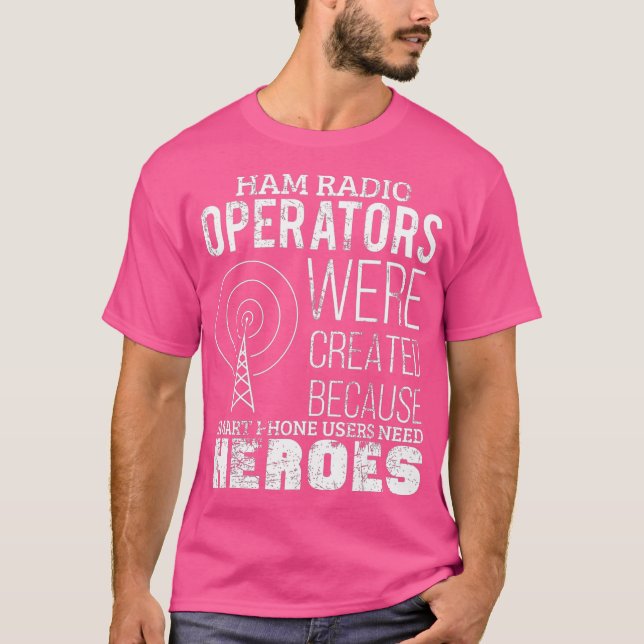 Ham Radio Operator Funny Radio Amateur Dad Mens T Shirt (Framsida)
