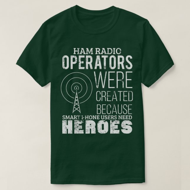 Ham Radio Operator Funny Radio Amateur Pappa Far T Shirt (Design framsida)