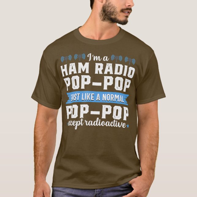 Ham Radio Operator Funny Radioactive Amateur Men T Shirt (Framsida)
