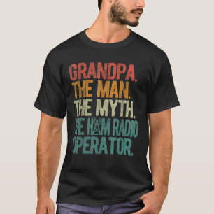 Ham Radio Operator Grandpa Amateur Radio Retro T Shirt