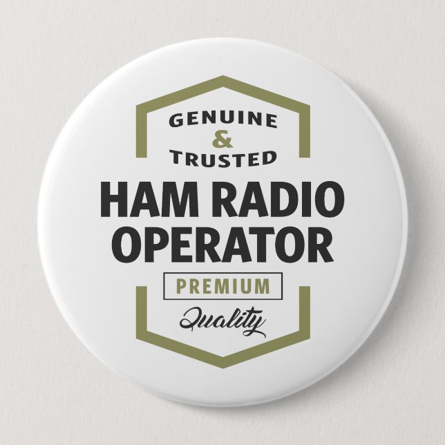 HAM Radio Operator Logotyp Gifts. Knapp (Framsida)