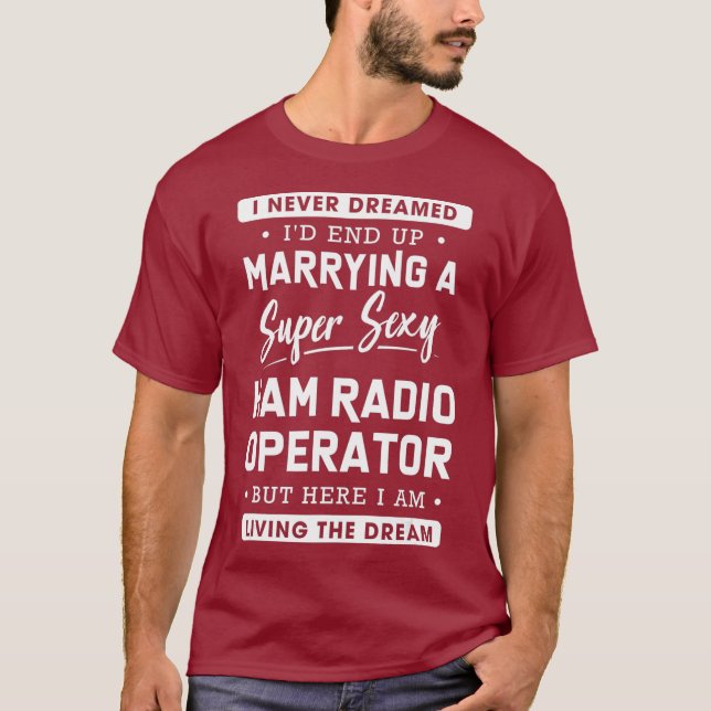 Ham Radio Operator Makfe T Shirt (Framsida)