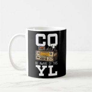 Ham Radio Operator Morse Code Antenna Radioactivit Kaffemugg