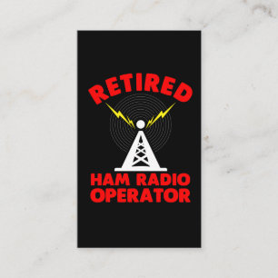 Ham Radio Operatör Pension Radio Torn Pappa Visitkort