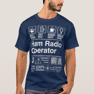 Ham Radio Operator Product Label Funny Gift T Shirt