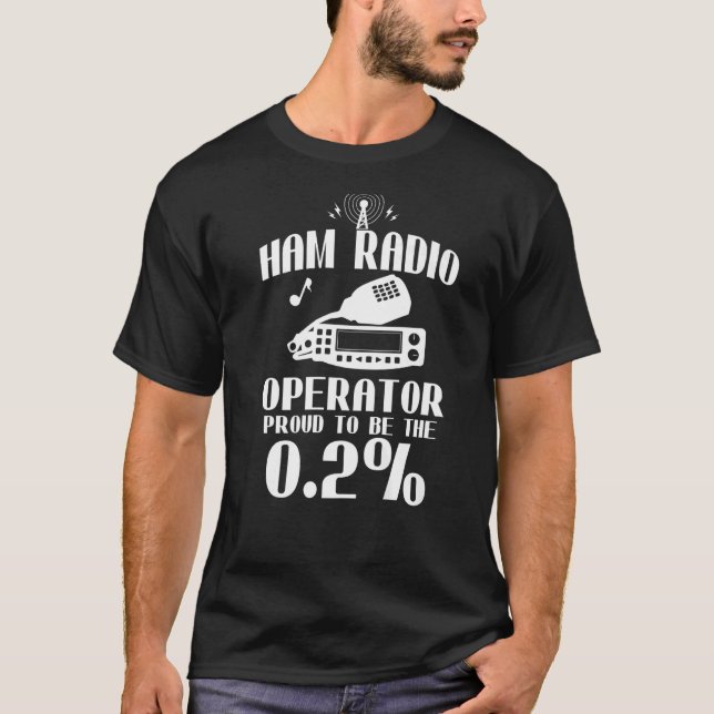 Ham Radio Operator Proud Amateur Radio T Shirt (Framsida)