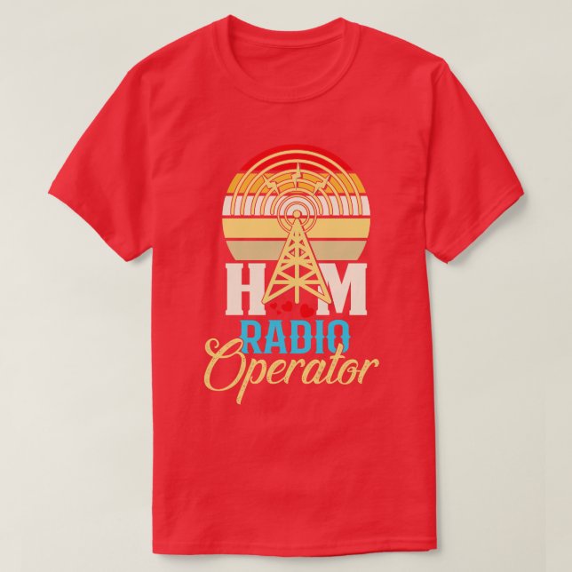 Ham Radio Operator T Shirt (Design framsida)
