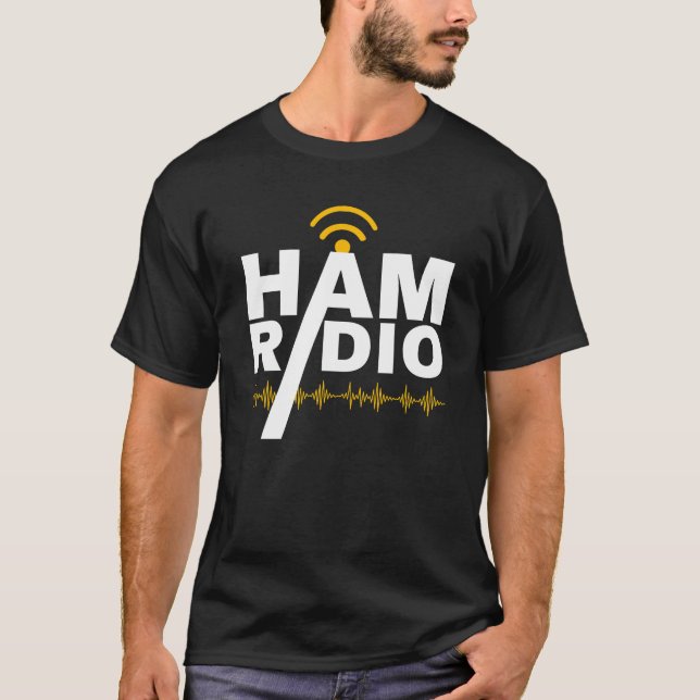 Ham Radio Operator Tshirt Frequency T Shirt (Framsida)