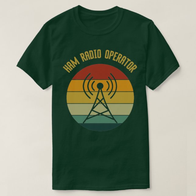 Ham Radio Operator Vintage T Shirt (Design framsida)
