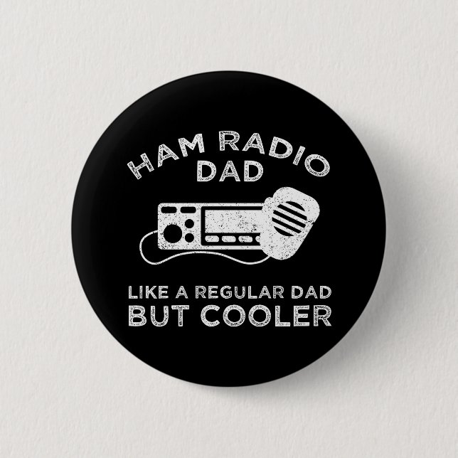 Ham Radio Pappa - som ett vanligt Pappa men kylare Knapp (Framsida)