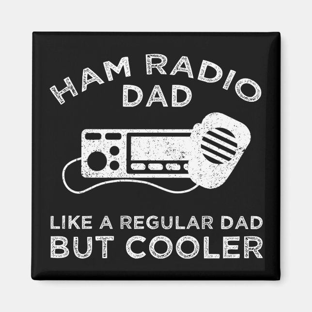 Ham Radio Pappa - som ett vanligt Pappa men kylare Magnet (Framsidan)