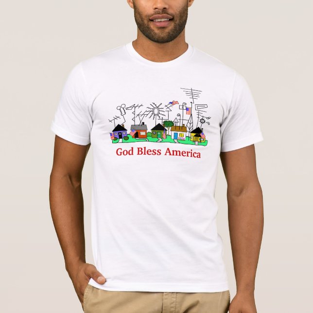 Ham Radio Patriotic Street TShirt Anpassa det! T Shirt (Framsida)