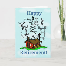 Ham Radio Pension Greeting Card Anpassa det! Kort