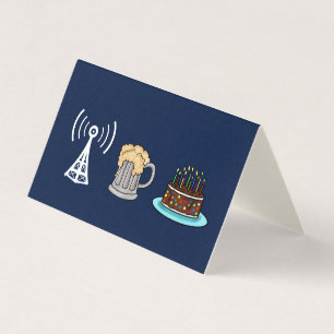 Ham Radio Repeater, Öl- och kummelfödelsedagskort Kort