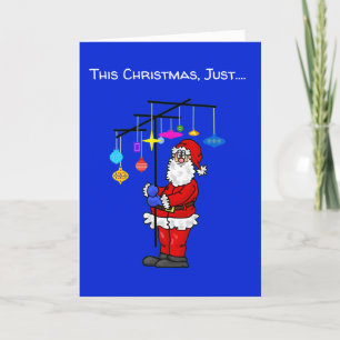 Ham Radio Santa och Antenna-julkort Kort
