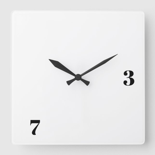 Ham Radio Square 73-klocka Fyrkantig Klocka (Framsida)