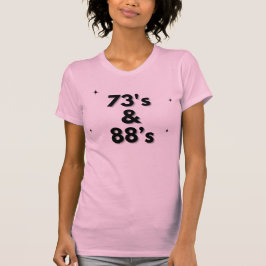 Ham Radio T-Shirt för 73 och 88