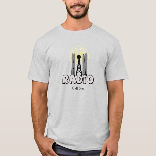 Ham Radio T-shirt med "A" som repeater (Framsida)