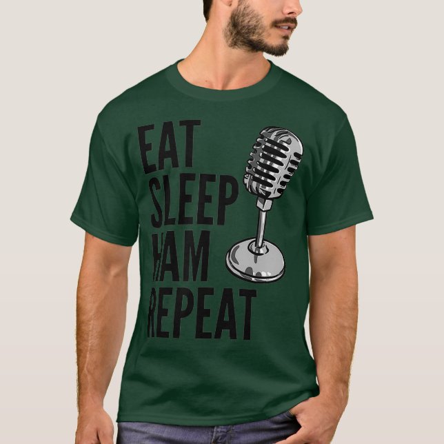 Ham Radio - Upprepa viloläge i viloläge T Shirt (Framsida)