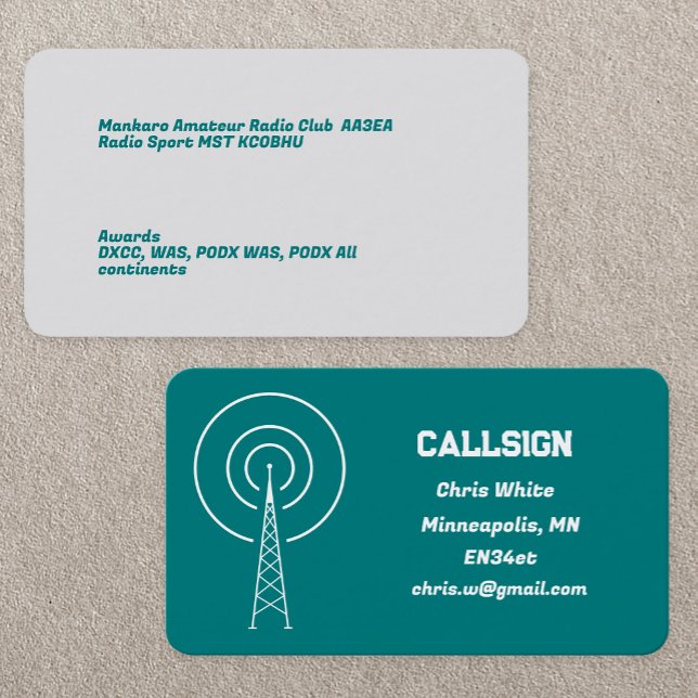 Ham Radio Visitkort (Ham Radio Business Card)