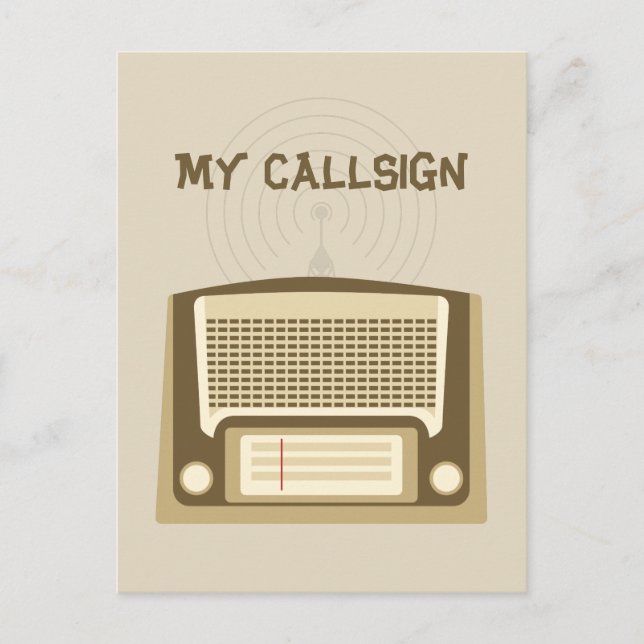 Ham-radio Vykort (Framsida)