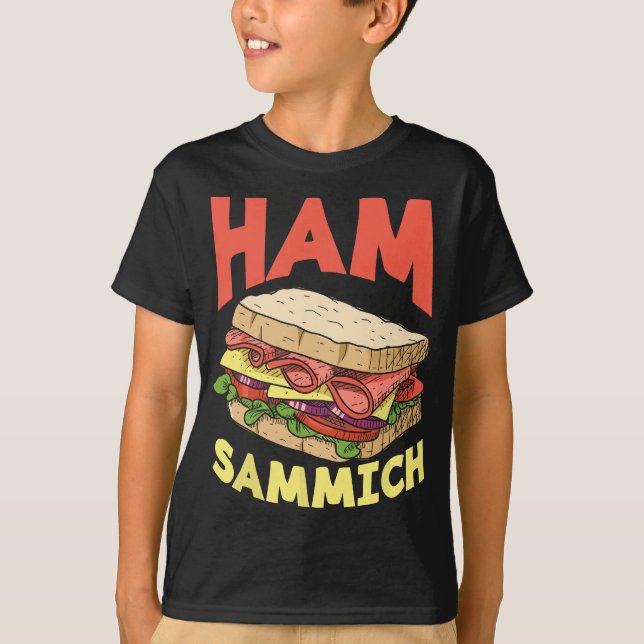 Ham Sammich Ham Sandwich Älskare Funny Sandwich T Shirt (Framsida)