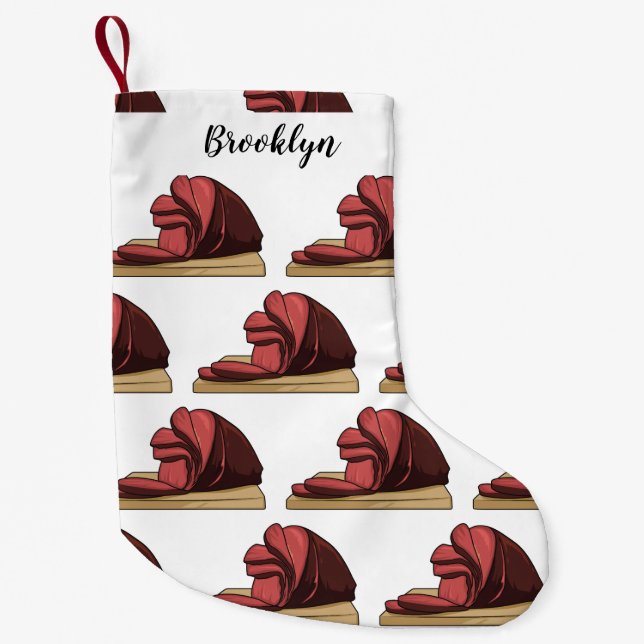 Ham tecknad illustration liten julstrumpa (Framsidan)