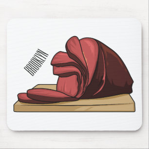 Ham tecknad illustration musmatta