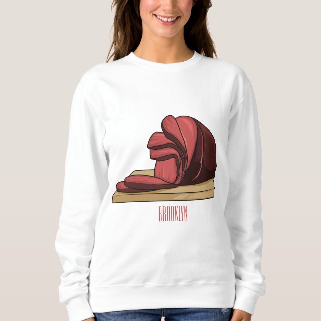 Ham tecknad illustration t shirt (Framsida)