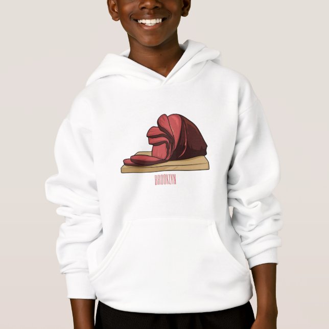 Ham tecknad illustration t shirt (Framsida)