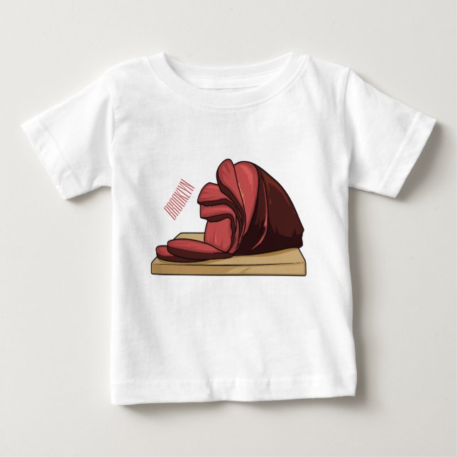 Ham tecknad illustration t shirt (Framsida)