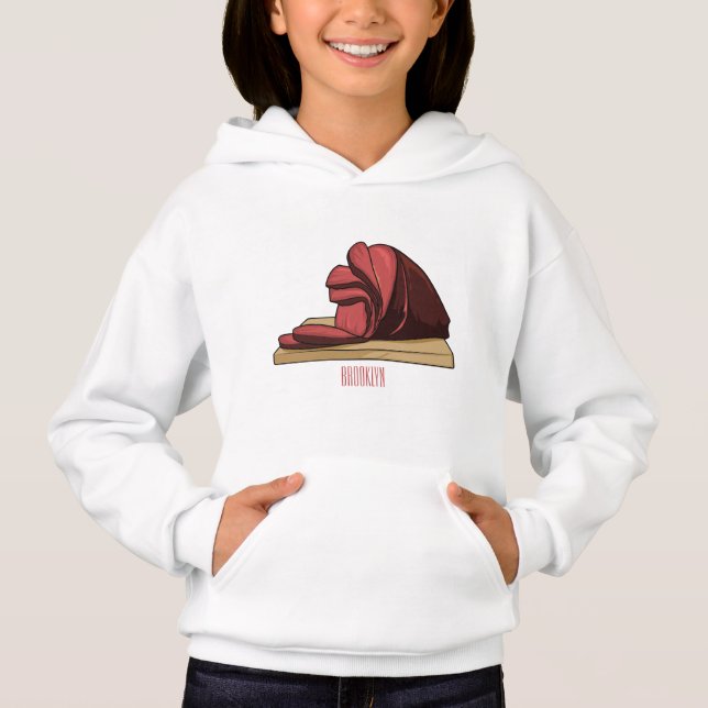 Ham tecknad illustration t shirt (Framsida)