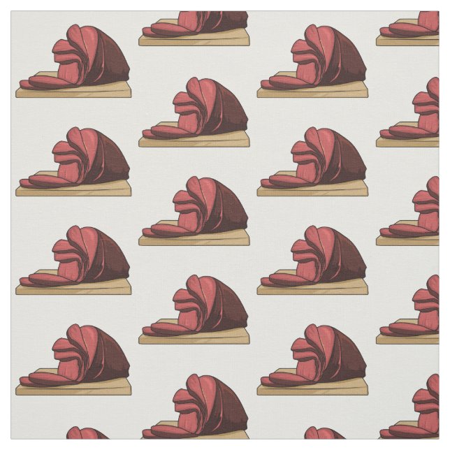 Ham tecknad illustration tyg (Provkarta)