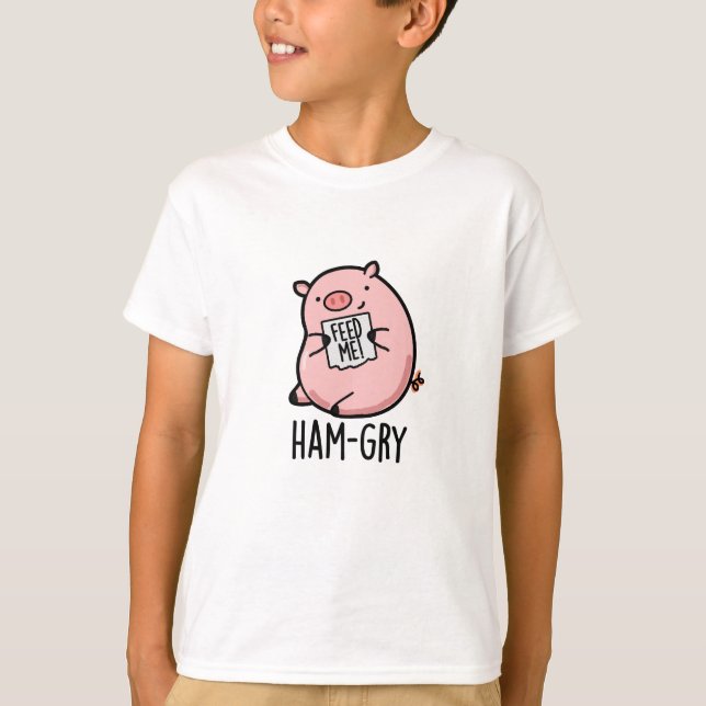 Ham-Younny Animal Gris Pun T Shirt (Framsida)