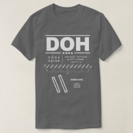 Hamad Internationell flygplats DOH T-Shrit Tee Shirt