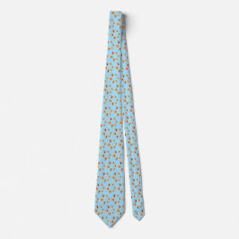 Hamantaschen Tie for Purim (blå bakgrund) Slips