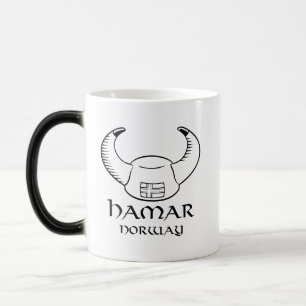 Hamar norgeViking hatt Magisk Mugg