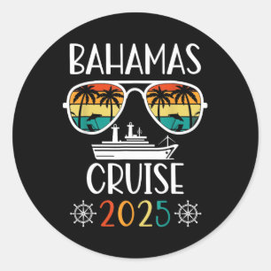 Hamas Cruise 2025 Semesterresa Matchande Familjegr Runt Klistermärke