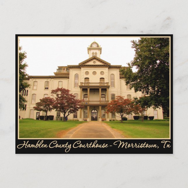 Hamblen County Domstol - Morristown, TN Vykort (Framsida)