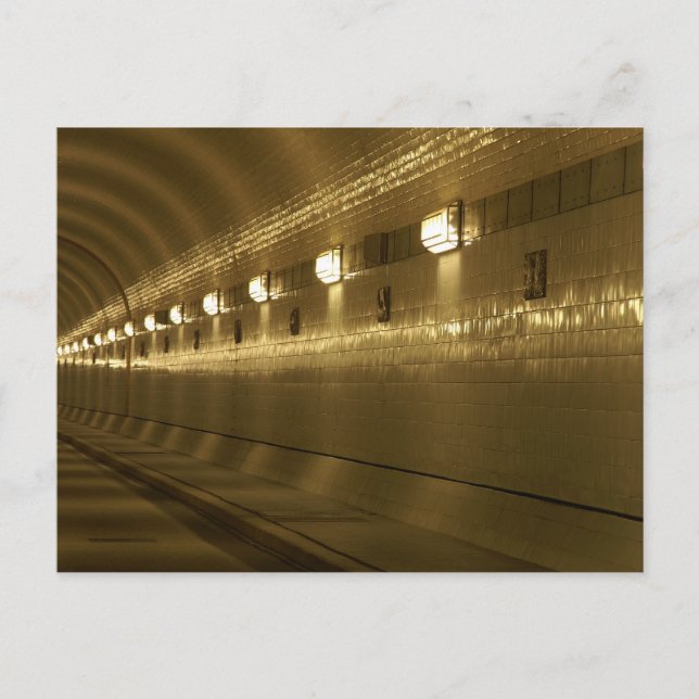 Hamburg alger Elbtunnel Vykort (Framsida)