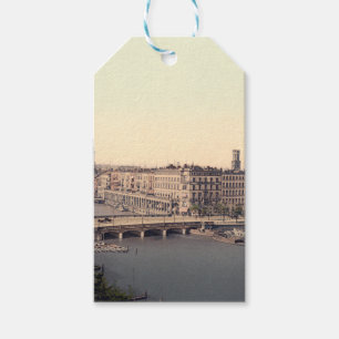 Hamburg Alsterarkaden Deutschland Alster Tyskland Presentetikett