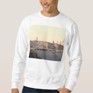 Hamburg Alsterarkaden Deutschland Alster Tyskland Sweatshirt